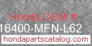 Honda 16400-MFN-L62 genuine part number image