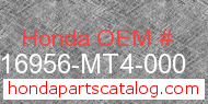 Honda 16956-MT4-000 genuine part number image