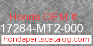 Honda 17284-MT2-000 genuine part number image