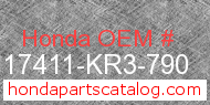 Honda 17411-KR3-790 genuine part number image