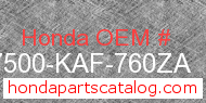 Honda 17500-KAF-760ZA genuine part number image