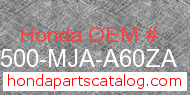 Honda 17500-MJA-A60ZA genuine part number image