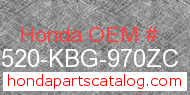 Honda 17520-KBG-970ZC genuine part number image