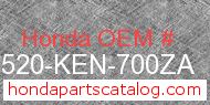 Honda 17520-KEN-700ZA genuine part number image
