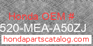 Honda 17520-MEA-A50ZJ genuine part number image