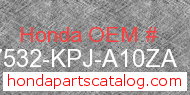 Honda 17532-KPJ-A10ZA genuine part number image