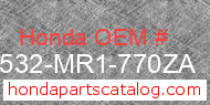 Honda 17532-MR1-770ZA genuine part number image
