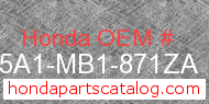 Honda 175A1-MB1-871ZA genuine part number image