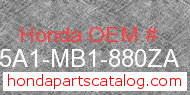 Honda 175A1-MB1-880ZA genuine part number image