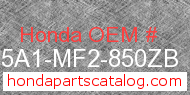 Honda 175A1-MF2-850ZB genuine part number image
