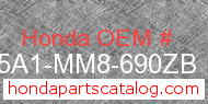 Honda 175A1-MM8-690ZB genuine part number image