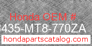 Honda 18435-MT8-770ZA genuine part number image