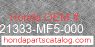 Honda 21333-MF5-000 genuine part number image