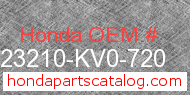 Honda 23210-KV0-720 genuine part number image