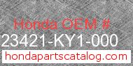 Honda 23421-KY1-000 genuine part number image