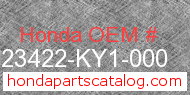 Honda 23422-KY1-000 genuine part number image