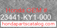 Honda 23441-KY1-000 genuine part number image