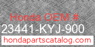 Honda 23441-KYJ-900 genuine part number image