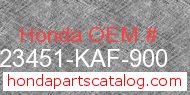 Honda 23451-KAF-900 genuine part number image