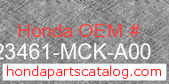 Honda 23461-MCK-A00 genuine part number image