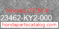 Honda 23462-KY2-000 genuine part number image