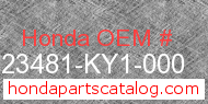 Honda 23481-KY1-000 genuine part number image
