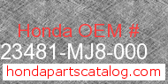 Honda 23481-MJ8-000 genuine part number image