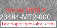 Honda 23484-MT2-000 genuine part number image