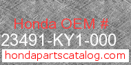 Honda 23491-KY1-000 genuine part number image