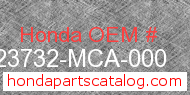 Honda 23732-MCA-000 genuine part number image