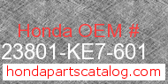 Honda 23801-KE7-601 genuine part number image