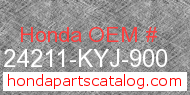 Honda 24211-KYJ-900 genuine part number image