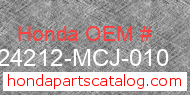 Honda 24212-MCJ-010 genuine part number image