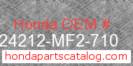 Honda 24212-MF2-710 genuine part number image