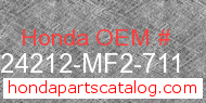 Honda 24212-MF2-711 genuine part number image
