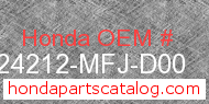 Honda 24212-MFJ-D00 genuine part number image