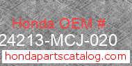 Honda 24213-MCJ-020 genuine part number image