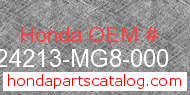 Honda 24213-MG8-000 genuine part number image