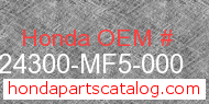 Honda 24300-MF5-000 genuine part number image