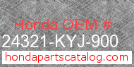 Honda 24321-KYJ-900 genuine part number image