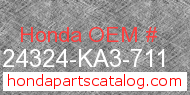 Honda 24324-KA3-711 genuine part number image