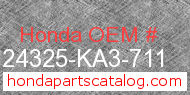 Honda 24325-KA3-711 genuine part number image