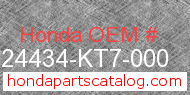 Honda 24434-KT7-000 genuine part number image