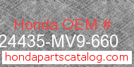 Honda 24435-MV9-660 genuine part number image