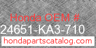 Honda 24651-KA3-710 genuine part number image