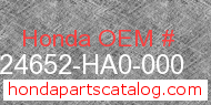 Honda 24652-HA0-000 genuine part number image