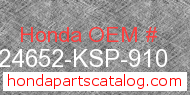 Honda 24652-KSP-910 genuine part number image