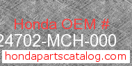 Honda 24702-MCH-000 genuine part number image