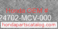 Honda 24702-MCV-000 genuine part number image