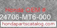 Honda 24706-MT6-000 genuine part number image